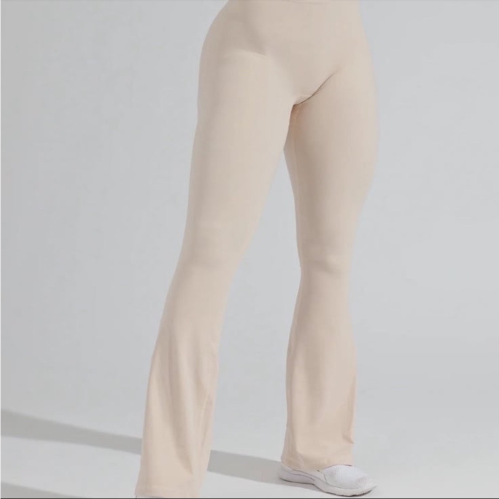 Cream Flared Leggings buff bunny collection